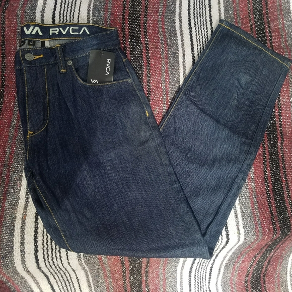 RVCA🌊**NWT**Dark Wash Jeans**Cross Posted!!** - Picture 1 of 4